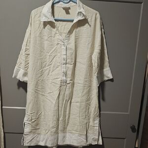 Cynthia Rowley Cream Midi Dress